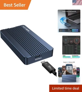 ACASIS 40Gbps NVMe SSD Enclosure with Cooling Fan - Picture 1 of 10