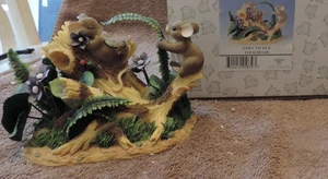 NIB Enesco Charming Tails FERN TICKLE FITZ & FLOYD FLORAL LOOK - Picture 1 of 2