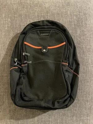 Mochila de viagem EVERKI 17,3" Glide preta náilon balístico para laptop em excelente estado usado - Imagem 1 de 4