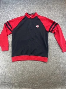 Ohio State Buckeyes Mens Pullover XL  1/4 Zip  Champion Hand Sewn Logos - Picture 1 of 12