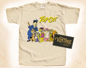 Top Cat Natural color Vintage T Shirt for Men Woman DTG Size S-5XL - Picture 1 of 5