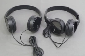 Pair of Sony Model MDR-ZX110 ZX Series Wired On-Ear Headphones in Black - Picture 1 of 2