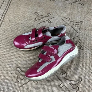 Vintage Prada Americas Cup Rosa Patente Talla Eur 35 Reino Unido 3 - Imagen 1 de 8