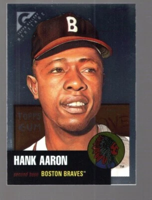 Hank Aaron 1999 Topps Gallery Heritage #TH1 Proof - Image 1 of 2
