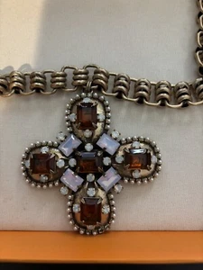 Tori Burch Jeweled Statement Necklace - Picture 1 of 5