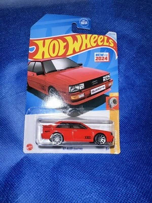 Audi '87 Sport Quattro 2024 Hot Wheels (rojo) #102 con pilotos reales SUPER PERSONALIZADO Foto 1 de 2