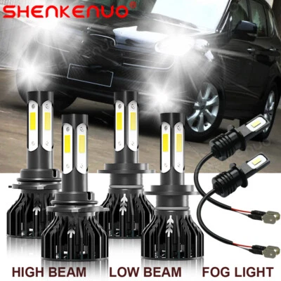 For Subaru Tribeca 2008-2014 6000K LED Headlight High Low Fog Lights Bulbs Combo - Image 1 of 4