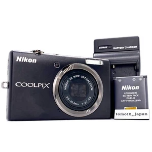 Nikon COOLPIX S570 Black 12.0MP 5x Zoom Compact Digital Camera From Japan - Picture 1 of 18