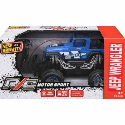 Nuevo Bright R/C Motor Sport Jeep Wrangler, 1:24, Función Completa, Azul (2480) Foto 1 de 4
