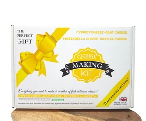 DIY Cheese Making Kit, Thermometer Included, This Gift Makes 4 Different Cheeses - Picture 1 of 11