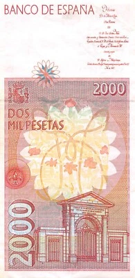 Spain  2000  Pesetas  24.4.1992  Series 5X  Circulated Banknote BBZ - Image 1 of 2