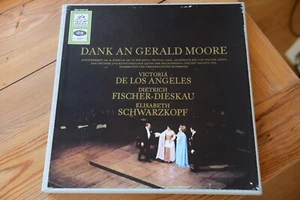 Dank An Gerald Moore DE LOS ANGELES / FISCHER-DIESKAU / SCHWARZKOPF 3 LP box - Foto 1 di 9
