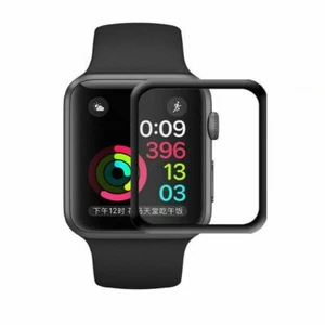 COUVERCLE COMPLÈTE Verre Trempé Protecteur d'écran pour Apple Watch iWatch 38/40/42/44mm. - Photo 1 sur 6