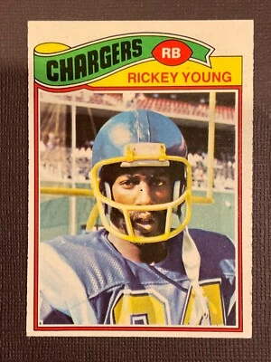 Rickey Young 1977 Topps Football Card #384 - San Diego Chargers Running Back - Image 1 of 2