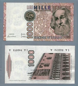 VL0104 Banconote: Repubblica 1000 L. M.Polo 8/1/82 SUP - Bild 1 von 1