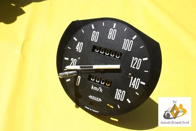 Neuer Renault R12 Serie 1 Jaeger Tachometer 160km/h Et.Nr. 7701013144 - Bild 1 von 4
