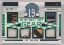 2020-21 Leaf ITG Used In The Game Gear Relics Emerald /4 Joe Thornton #ITGUG-14