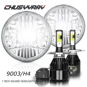 Par de 7 "pulgadas de faros LED redondos DRL luz para For 2008-2016 Jeep patriot - Picture 1 of 10