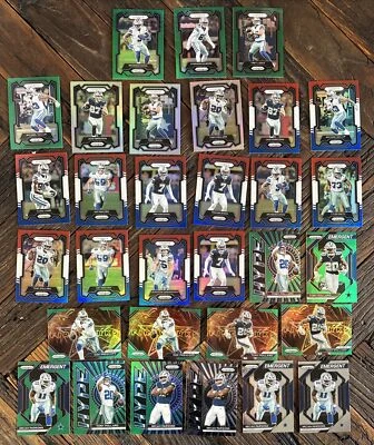 (31) 2023 Panini Prizm Cowboys Dak/Micah/Diggs + Team Silver Green Insert Lot - Image 1 of 4