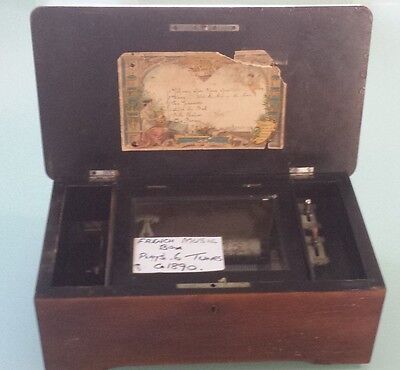 1890's French Music Box Antique & Collectable • 1,800$