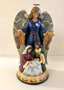 JIM SHORE "Hope is Born On Christmas Morn" Angel Nativity Scene 2015 No Box - Picture 1 of 9