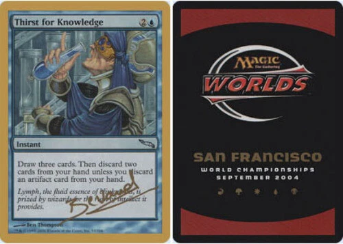 4x Thirst for Knowledge - Manuel Bevand - 2004 ~ Near Mint World Championship Z6 - Image 1 of 1