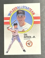 1990 Fleer All-Star Team #8 Cal Ripken, Jr. Baltimore Orioles Baseball Card
