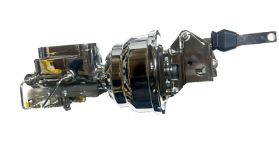 Válvula de tambor de disco de conversión de refuerzo de freno cromado para camioneta Ford F100 F-150 F 1957-72 Foto 1 de 4