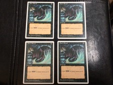 Magic the Gathering Dark Ritual X 4. Mint/ NM. 4TH edition.