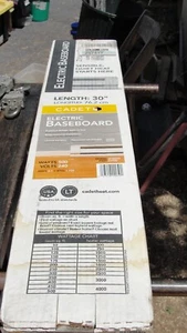 New Cadet F Series 30" Electric Baseboard Heater 500W 240V White Easy To Install - Picture 1 of 7