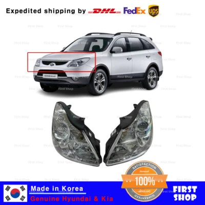 Juego de luces delanteras halógenas originales OEM para Hyundai Veracruz 07-13 Foto 1 de 4