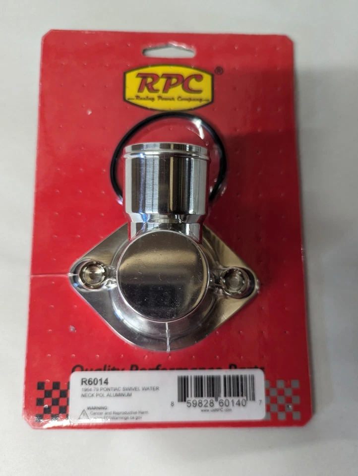 RACING POWER CO-EMPAQUETADO CUELLO DE AGUA PONTIAC ALUMINIO PULIDO R6014 Foto 1 de 1
