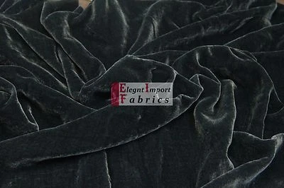 SILK RAYON VELVET SOLID FABRIC 45”W COSTUMES, APPAREL,UPHOLSTERY 43COLOR BY YARD - Image 1 of 3