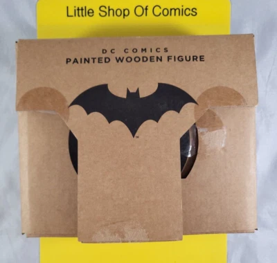 Boneco de madeira pintado Batman DC Comics cabeças intercambiáveis ver fotos - Imagem 1 de 4