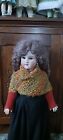 HMade 1700 style écossais emballage crochet et chauffe-bras tricotés à la main pour poupée 28"