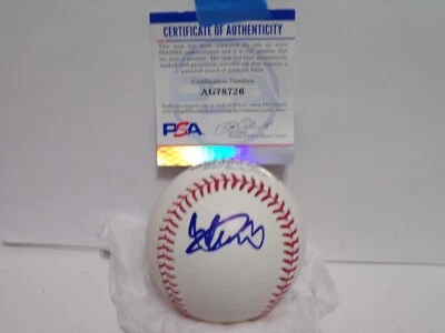 ICHIRO SUZUKI AUTOGRAPHED HALL OF FAME LOGO BASEBALL PSA #AG78726 - Image 1 of 4