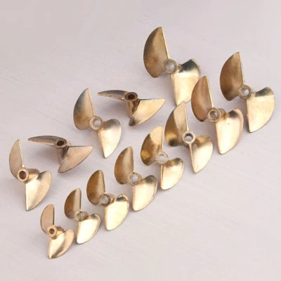 30-52mm RC Boat Copper Propeller 2-Blade Prop P1.4 f 4 4.76mm Shaft RC Boat MONO - Image 1 of 4