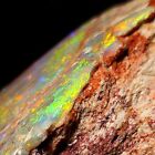 Rare Large Brilliant Seam Specimen Australian Rough Opal Chunk 411G