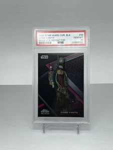 2022 Topps Star Wars Chrome Black 59 Cobb Vanth Magenta Refractor 02/10 PSA 10 - Picture 1 of 2