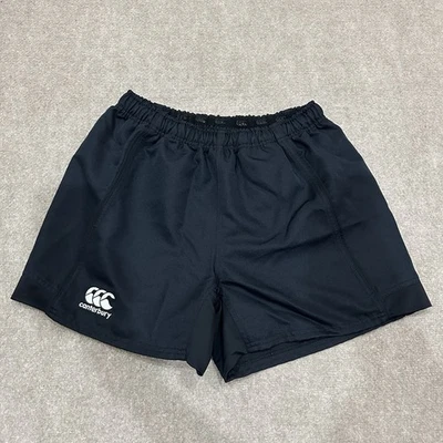 Canterbury Rugby Shorts Mens Large Black Adjustable Waist Drawstring New Zealand - Image 1 of 4
