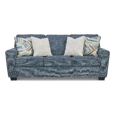 Signature Design by Ashley Cashton Blue Queen Sofa Sleeper - Image 1 of 4
