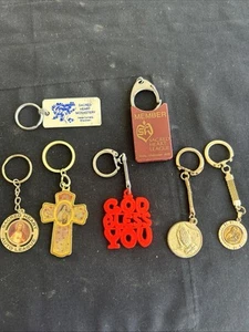 Lot Of 7 Religious Keychains - Picture 1 of 8