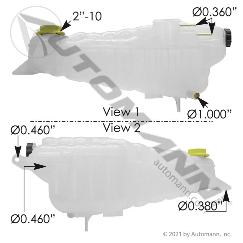 Depósito de refrigerante Freightliner 575.10123 Foto 1 de 1