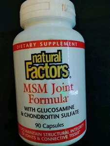 Factores naturales, fórmula articular MSM, apoya la salud 90 unidades (paquete de 1) - Imagen 1 de 3