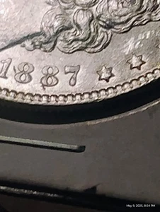 1887 7/6 $1 Morgan Dollar - VAM 3 Top 100 Bu-ch-gemSemi Key Overdate - D4868 - Picture 1 of 24