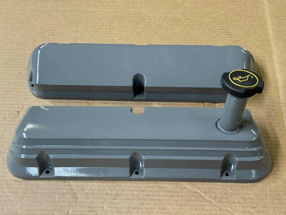 Cubiertas de válvula de aluminio para Ford Mustang 87-93 con tapa de aceite y deflector Cobra GT LX 5,0 L Foto 1 de 4