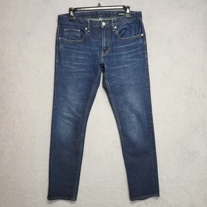 Bonobos Jeans Herren 30x28 Tailored Dark Wash Stretch Denim Whiskered SÄUMT - Bild 1 von 14