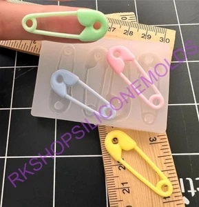 Baby Diaper Pins Silicone Mold - Picture 1 of 5