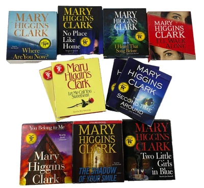 Mary Higgins Clark Audiobook CD Lot - 11 Items - 9 Titles - Mystery Suspense VG - image 1 of 4