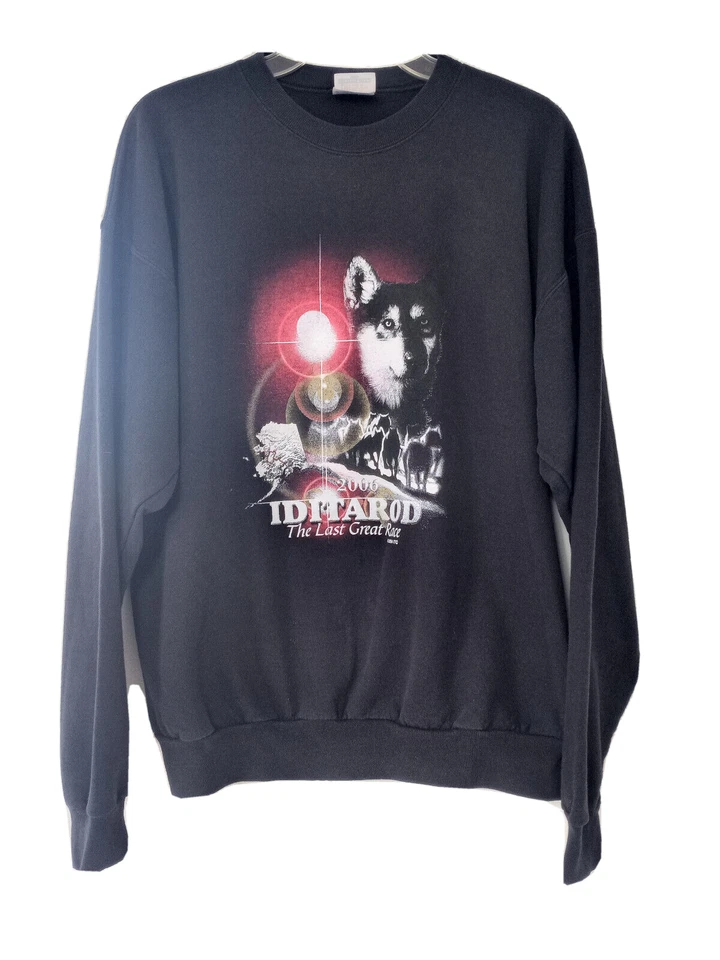 Sudadera negra Alaska Iditarod 2006 carrera de perros Alaska* Foto 1 de 4